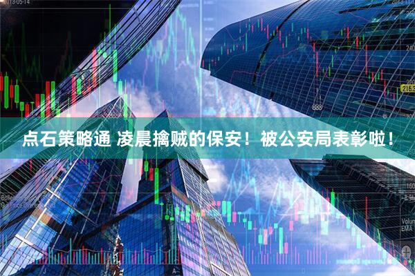 点石策略通 凌晨擒贼的保安！被公安局表彰啦！