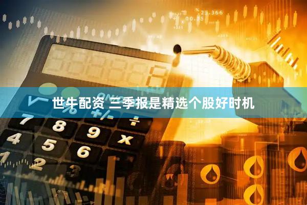 世牛配资 三季报是精选个股好时机